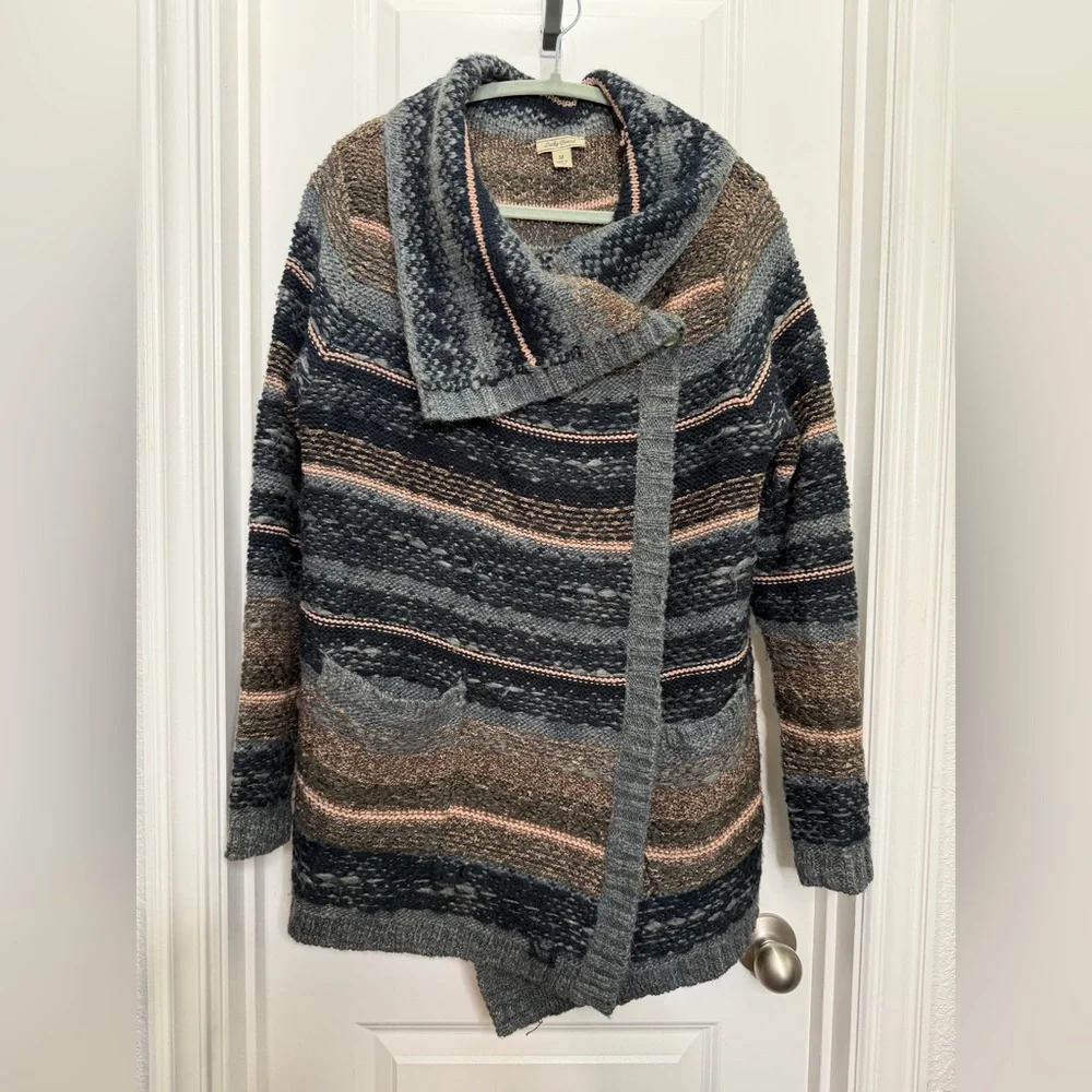 Lucky Brand‎ Women's Multicolor Striped Cardigan size medium